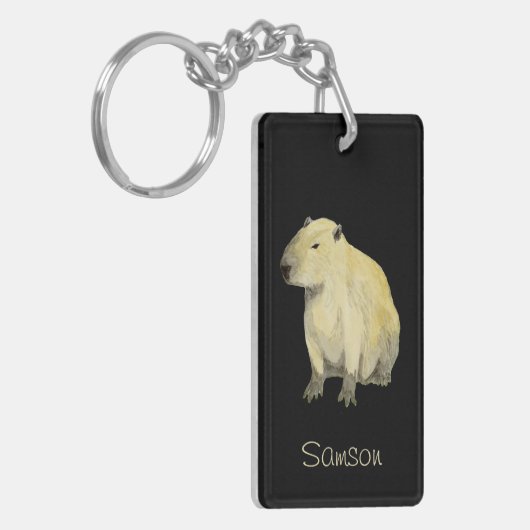Capybara Schlüsselanhänger (Vorderseite links)