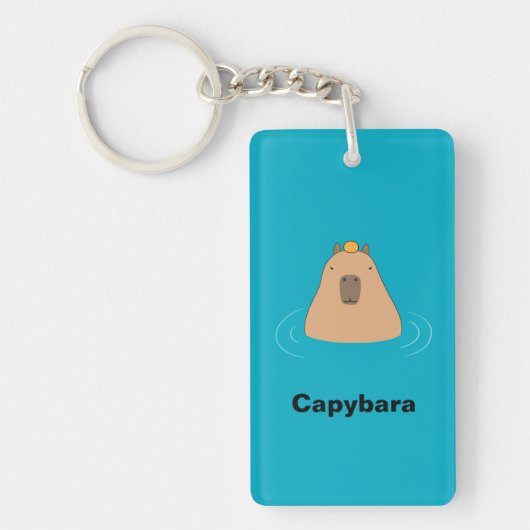 Capybara Schlüsselanhänger (Vorderseite)