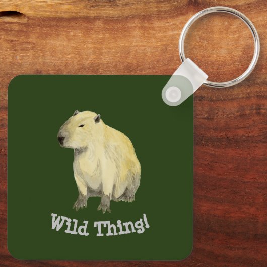 Capybara-Schlüsselanhänger Schlüsselanhänger (Rückseite)