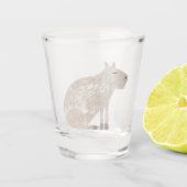 Capybara Schnapsglas (Vorderseite)