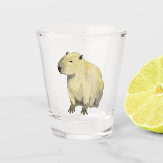 Capybara Schnapsglas (Vorderseite)