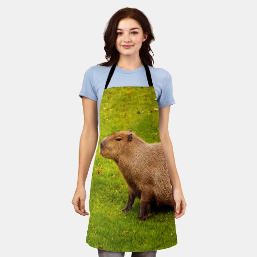 Capybara Schürze (Getragen)