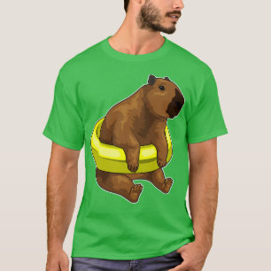 Capybara Schwimmbad Lifebuoy T-Shirt