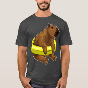 Capybara Schwimmbad Lifebuoy T-Shirt