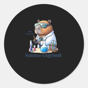 Capybara Scientist ich tue Wissenschaft! Aufkleber