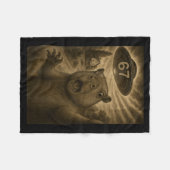 Capybara Selfie 67 Meme Six Seven Funny Ufo Fleecedecke (Vorderseite (Horizontal))