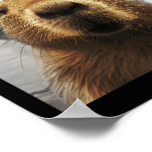 Capybara Selfie Funny Xmas Animal Graphic Capybara Poster (Ecke)