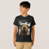 Capybara Selfie Funny Xmas Animal Graphic Capybara T-Shirt (Vorne ganz)