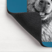 Capybara Selfie Lustiges Tier Sonnenfinsternis Gra Mousepad (Ecke)