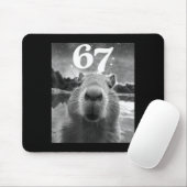 Capybara-Selfie mit 67 Meme-Capy-Grafik für Männer Mousepad (Mit Mouse)