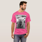 Capybara Selfie mit Ufos Alien Capybara T-Shirt (Vorne ganz)