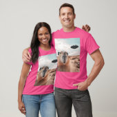 Capybara Selfie mit Ufos Funny Graphie T-Shirt (Unisex)