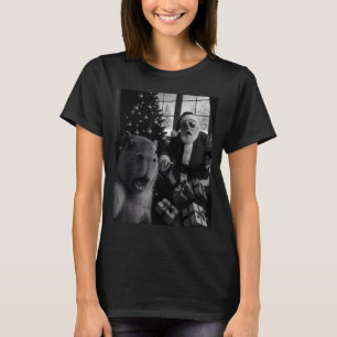 Capybara-Selfie mit Weihnachtsmann Lustiges Capyba T-Shirt