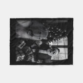 Capybara Selfie With Santa Funny Capybara For Men  Fleecedecke (Vorderseite (Horizontal))