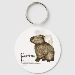 Capybara - Sepia Schlüsselanhänger