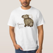 capybara - sepia T-Shirt (Vorderseite)