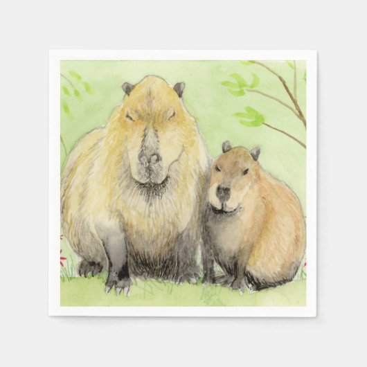 Capybara Serviette (Vorderseite)