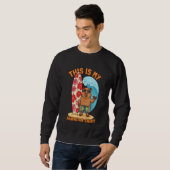 Capybara Shaka Surfboard Hawaiian Aloha Beach Summ Sweatshirt (Vorne ganz)