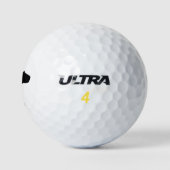 Capybara Silhouette - Schwarzes Tier Golfball (Logo)