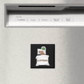 Capybara Sleep Night Xmas Weihnachtsfest Magnet (In Situ (Geschirrspüler))