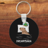 Capybara Sleep Night Xmas Weihnachtstraum Weihnach Schlüsselanhänger (Vorderseite)