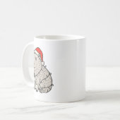 Capybara Smoking Christmas Ugly Cigarette Gen Z  Kaffeetasse (Vorderseite Links)