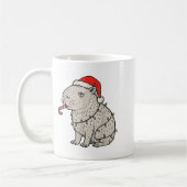 Capybara Smoking Christmas Ugly Cigarette Gen Z  Kaffeetasse (Links)