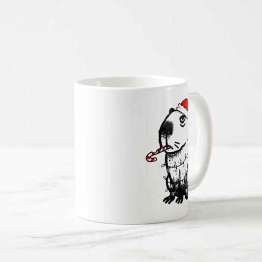 Capybara Smoking Christmas Ugly Cigarette Gen Z Kaffeetasse (VorderseiteRechts)