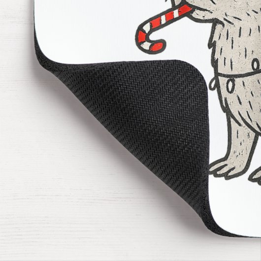 Capybara Smoking Christmas Ugly Cigarette Gen Z Mousepad (Ecke)