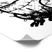 Capybara Smoking Christmas Ugly Cigarette Gen Z  Poster (Ecke)