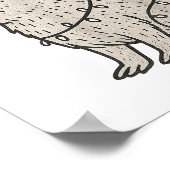 Capybara Smoking Christmas Ugly Cigarette Gen Z  Poster (Ecke)