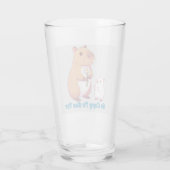 Capybara - So Capy dich zu sehen Glas (Rückseite)