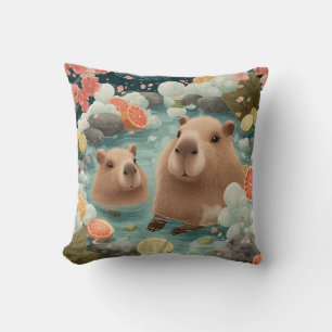 Capybara-Spa – Entspannendes Fruchtbad-Kissen Kissen