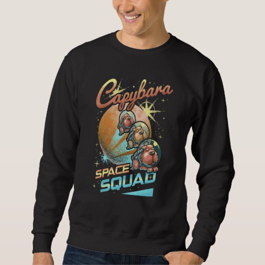 Capybara Space Squad  Animal   Capybara Sweatshirt (Vorderseite)