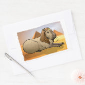 Capybara Sphinx Rechteckiger Aufkleber (Umschlag)