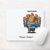 "Capybara Squad Goals – Multiplayer Fun" Mousepad (Mit Mouse)