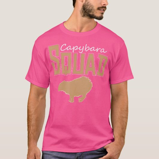 Capybara Square Funny Capybara T-Shirt (Vorderseite)
