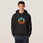 Capybara Sunset Retro Hoodie (Vorne ganz)