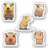 Capybara Super Sticker Pack (Vorderseite)