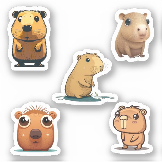 Capybara Super Sticker Pack (Vorderseite)