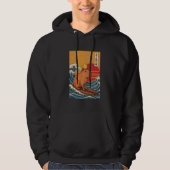 Capybara Surfing Hoodie (Vorderseite)