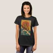 Capybara Surfing Japanisch T-Shirt (Vorne ganz)