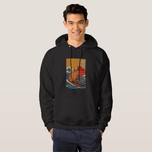 Capybara Surft Hoodie (Vorne ganz)