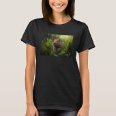 Capybara surrounded by plants T-Shirt (Vorderseite)