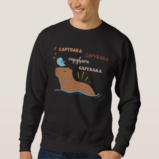 Capybara süße Capybara Sweatshirt (Vorderseite)