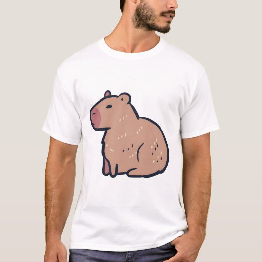Capybara � Süße Tier T-Shirt (Vorderseite)