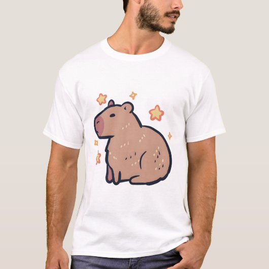 Capybara � Süße Tier T-Shirt (Vorderseite)
