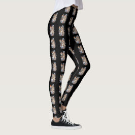 Capybara Süßigkeiten Donuts Kuchen Bonbons Leggings