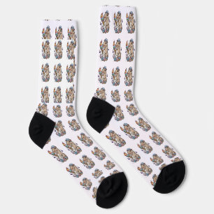 Capybara Süßigkeiten Donuts Kuchen Bonbons Socken
