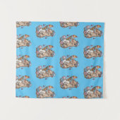 Capybara Süßigkeiten Donuts Kuchen Bonbons Wandteppich (Vorderseite (Horizontal))